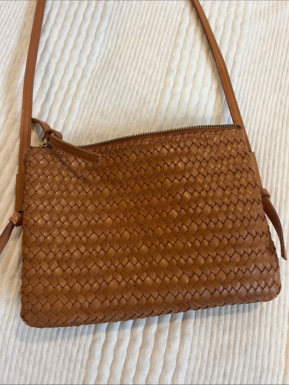 Madewell Tan Woven Crossbody Bag - Picture 6 of 6